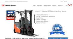 Desktop Screenshot of forkliftspares.com